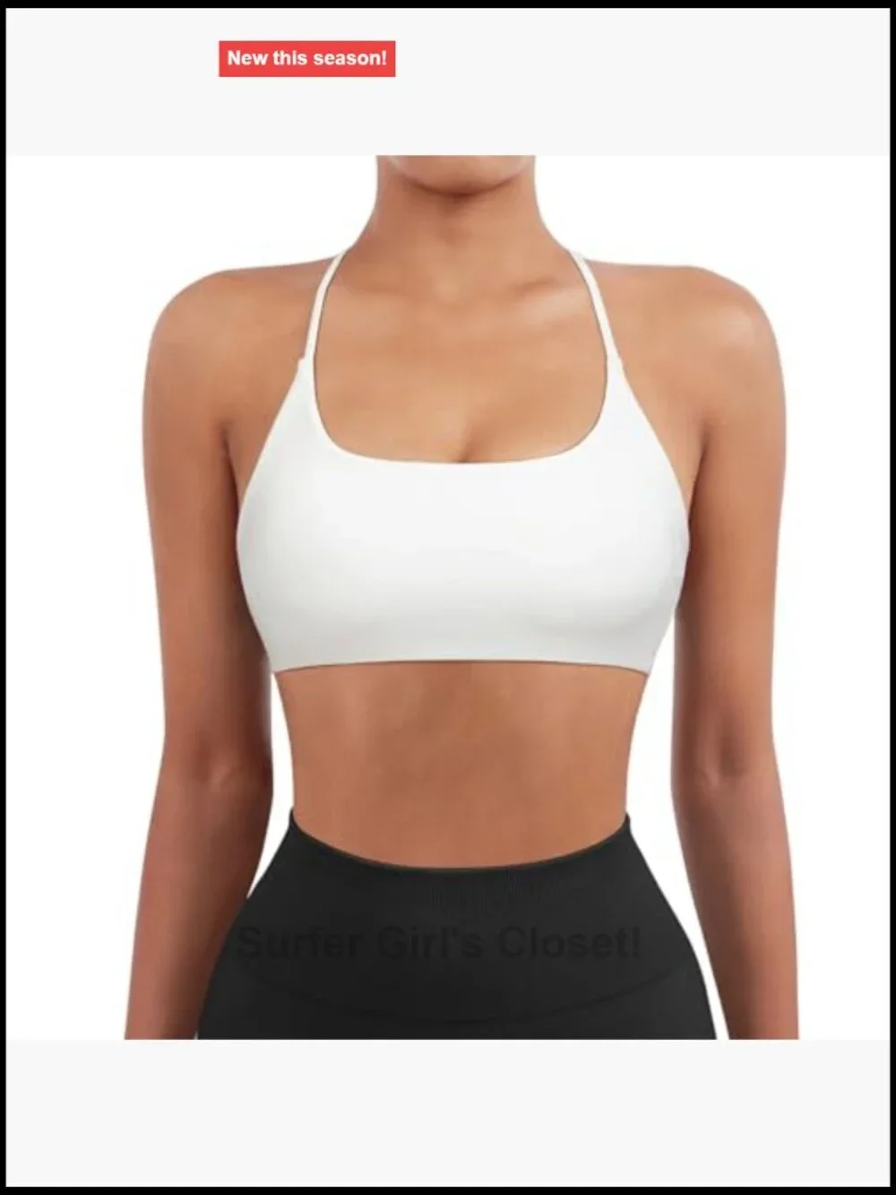 2 Pack Backless Strappy Sports Bra Light Support Pull-On Crop Top